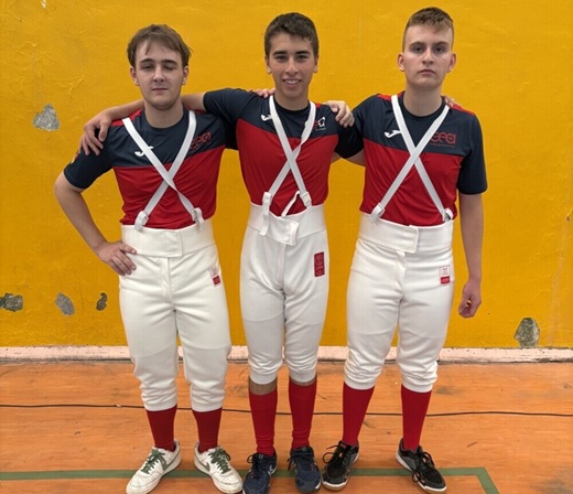 El Club Esgrima Arroyo masculino.